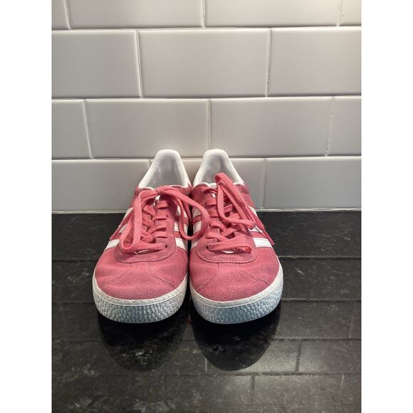 Adidas Gazelle 85 Women's‎ Running Sneakers Shoes Activewear Pink White Size 4 - Picture 3 of 10